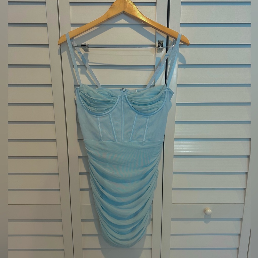 Oh Polly blue mini dress